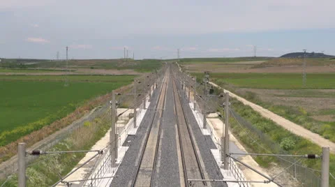 Above railway Stock Footage 24898272