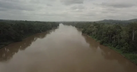 Above River Stock Footage 82492471