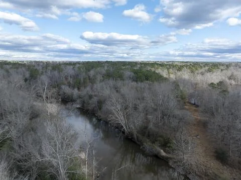 Above the river. Stock Photos