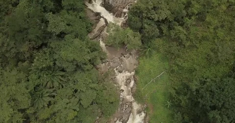 Above RIver Straight Down Stock Footage 82492552