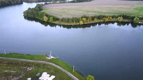 Above the river video Stock Footage 162228579