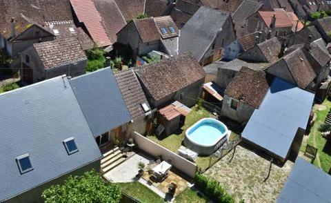 Above the roofs Stock Photos