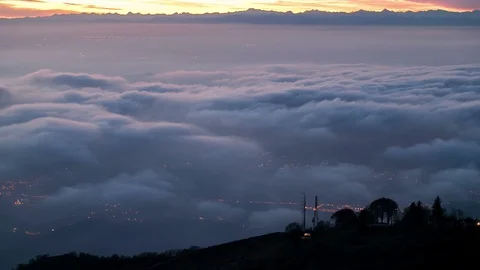 Above Sea of Clouds Stock Footage 98499327