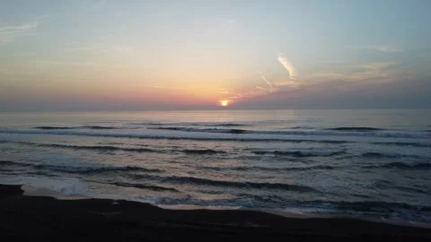 Above the sea Stock Footage 254470618