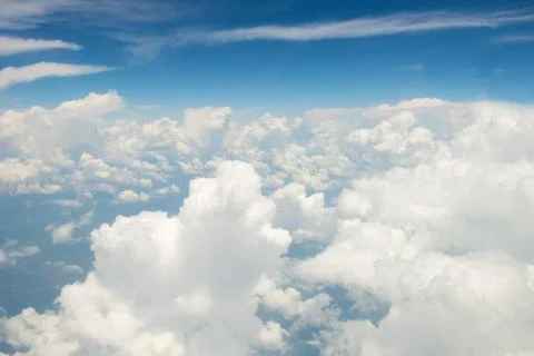 Above sky background Stock Photos