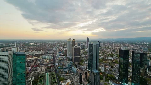 Above Skyline Sunset Stock Footage 98495429