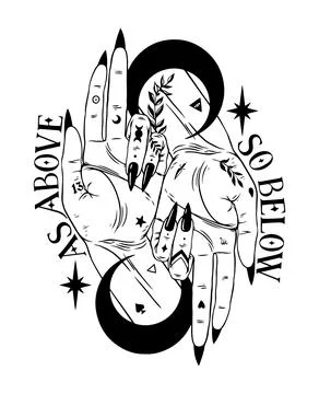 As above so below Illustrazione stock