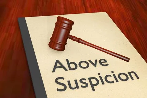 Above Suspicion concept Stock Illustration