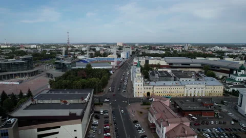 Above the town Stock Footage 217598766