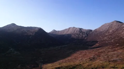 Above the valley Stock Footage