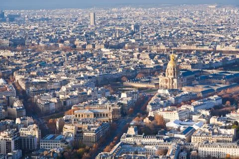 Above view on paris Stock-Fotos