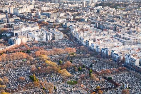 Above view on paris Stock-Fotos