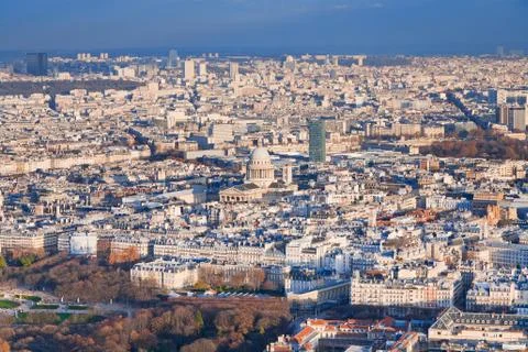 Above view on paris Stock-Fotos