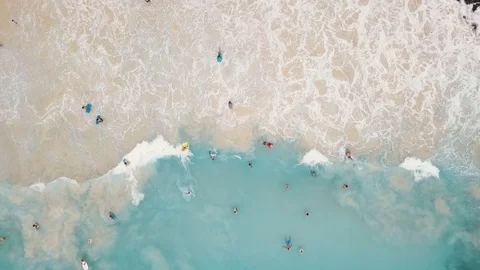 The Above View of The Rippling Water Stock Footage 120727096