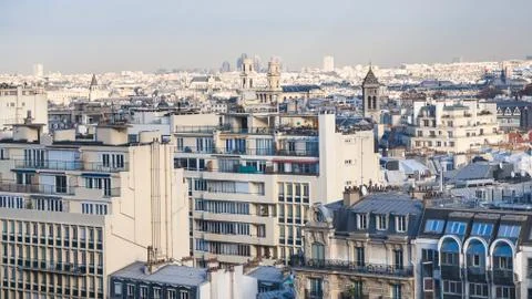 Above view of Saint-Germain-des-Pre in Paris Stock-Fotos