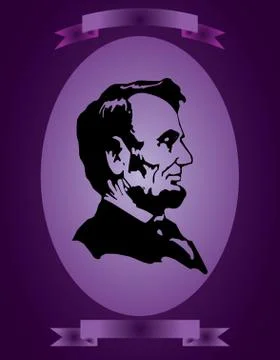 Abraham lincoln abstraction Stock Illustration