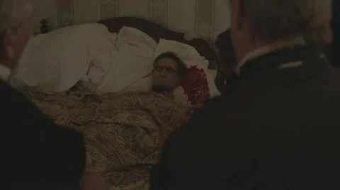 Abraham Lincoln Deathbed Stock Footage 54283110