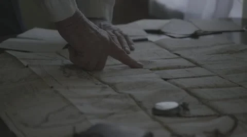 Abraham Lincoln with Map Stock Footage 54282762