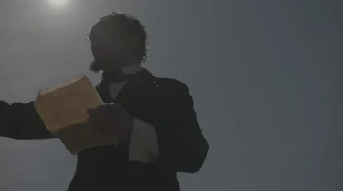 Abraham Lincoln Speech Stock Footage 54283417