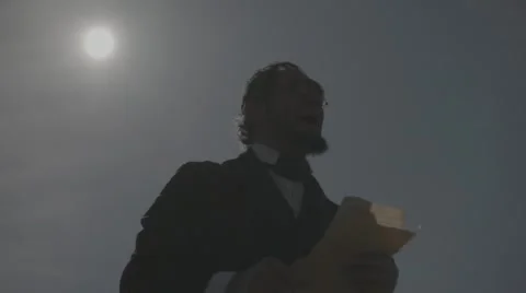 Abraham Lincoln Speech Stock Footage 54283515