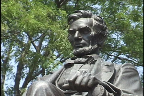 Abraham Lincoln Statue Stock Footage 296720