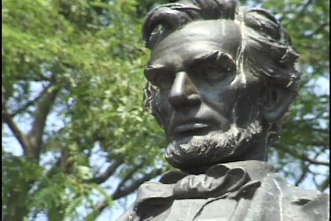 Abraham Lincoln Statue Stock Footage 296726