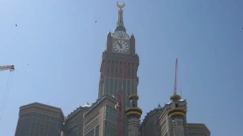 The Abraj Al Bait or Clock Towers Stock Footage 277104132