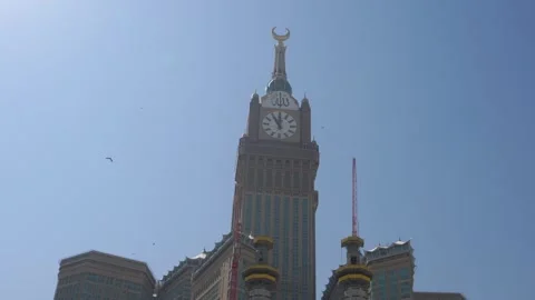 The Abraj Al Bait or Clock Towers Stock Footage 277104173
