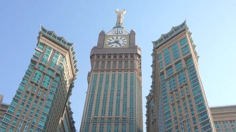 The Abraj Al Bait or Clock Towers Stock Footage 277107283
