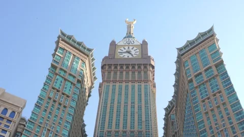 The Abraj Al Bait or Clock Towers Stock Footage 277107284