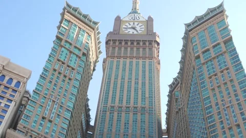 The Abraj Al Bait or Clock Towers Stock Footage 277107294
