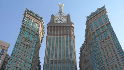 The Abraj Al Bait or Clock Towers Stock Footage 277107321