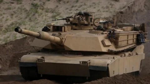 Abrams Tank Stock Footage 296590517