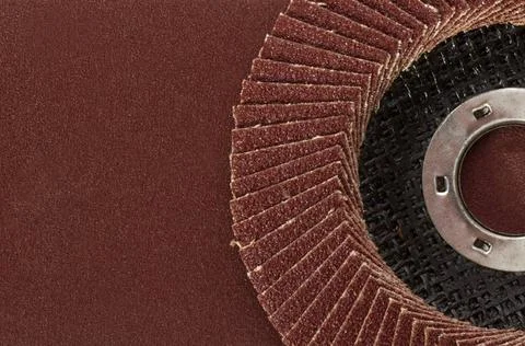 Abrasive disk Abrasive disk with sandpaper closeup Copyright: xZoonar.com/... Foto stock