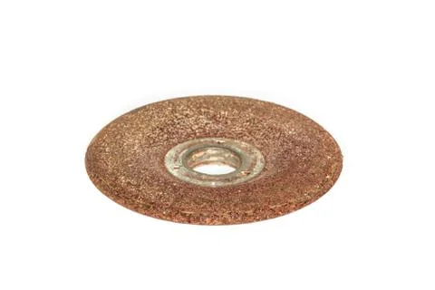 Abrasive disk for grinder isolated on white Stock Photos