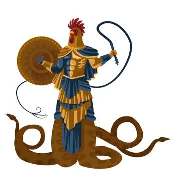 Abraxas gnostic deity Stock-Illustration