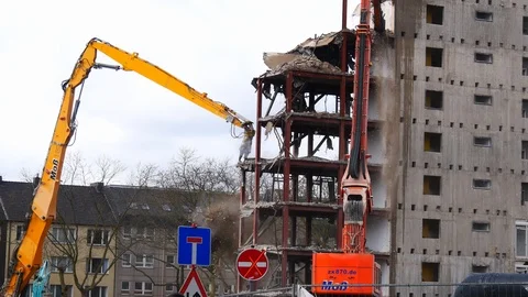 Abriss Bochum82 Stock Footage 125836882