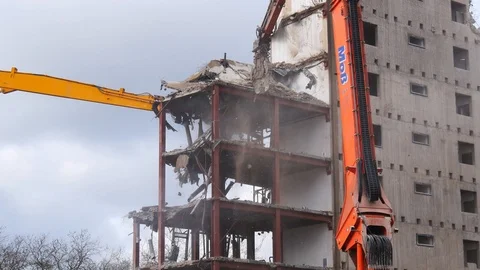 Abriss Bochum89 Stock Footage 125836875