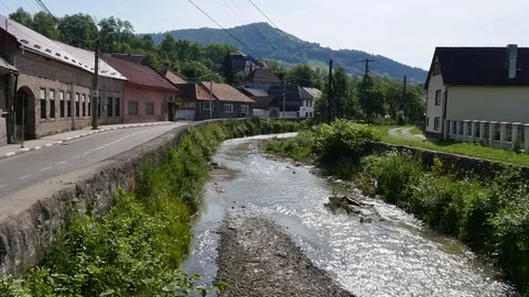 Abrud River City 스톡 동영상 86419760