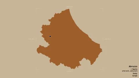 Abruzzo - Italy. Bounding box. Pattern Stock Illustration