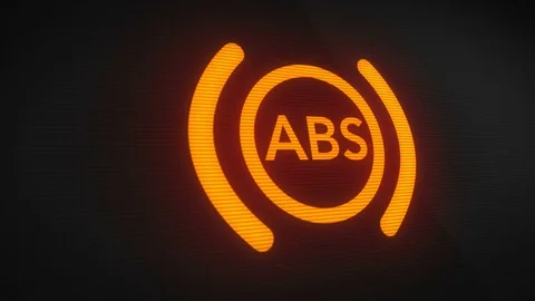 ABS Brake Light Blinking on and off ALT Stock Footage 70553624