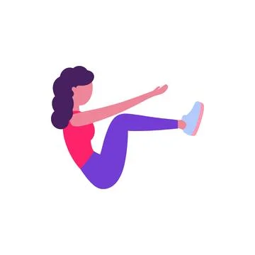 Abs training Illustrazione stock