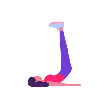 Abs training Illustrazione stock