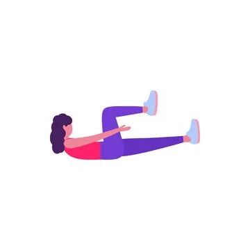 Abs training Illustrazione stock