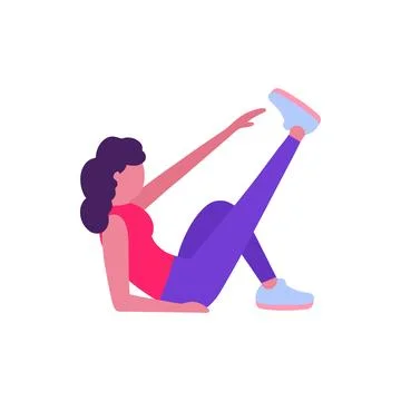 Abs training Illustrazione stock