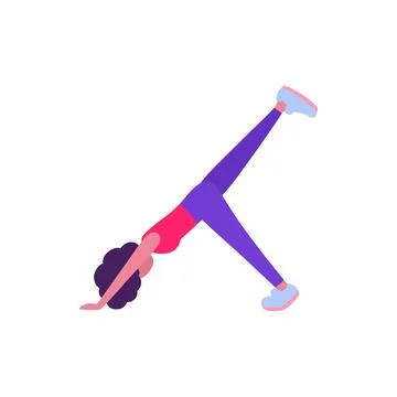 Abs training Illustrazione stock