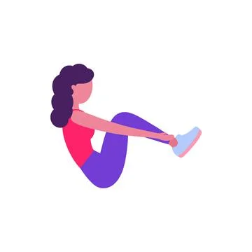 Abs training Illustrazione stock