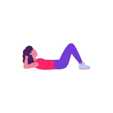 Abs training Illustrazione stock