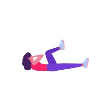 Abs training Illustrazione stock