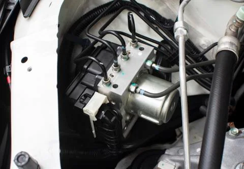 ABS unit module control box. Stock Photos